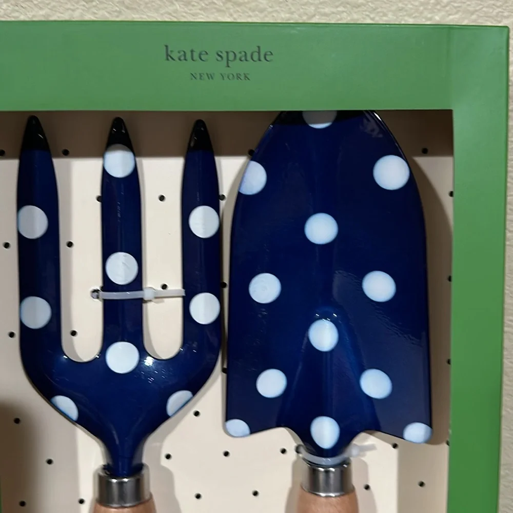 Kate Spade New Navy Dots garden tool set - Picture 3 of 4